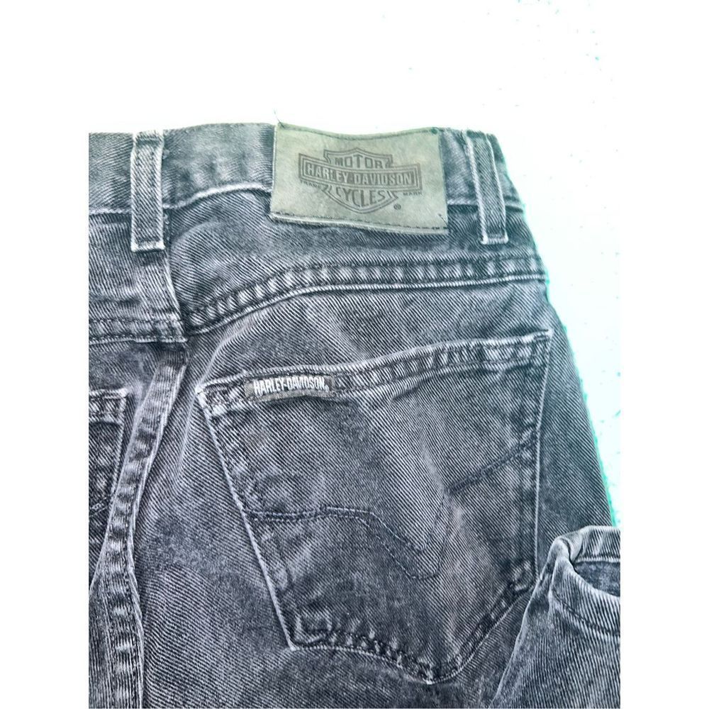 HARLEY DAVIDSON Classic vintage black denim jeans size 28 ladies clothing - Picture 9 of 9